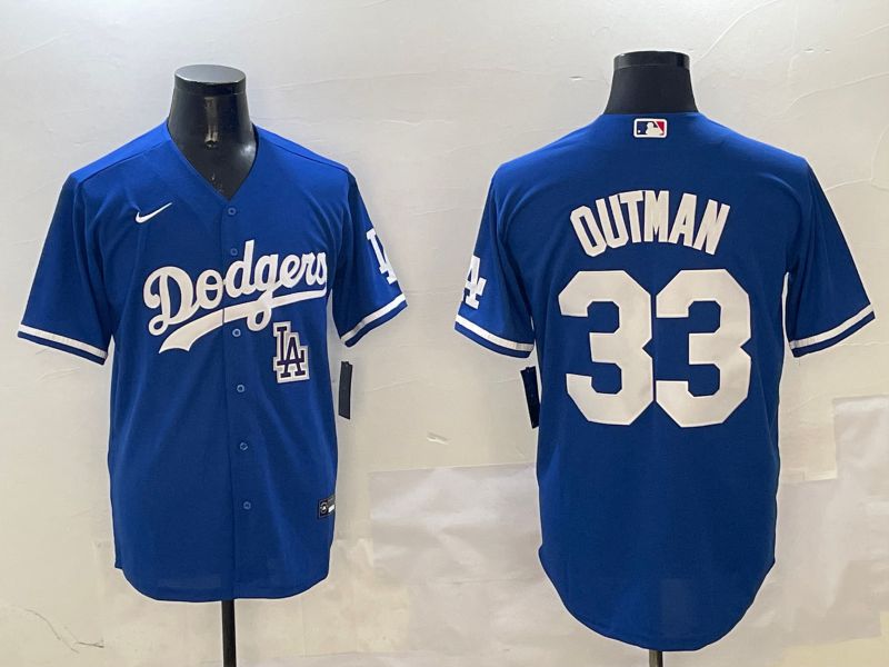 Men Los Angeles Dodgers 33 Outman Blue Game 2025 Nike MLB Jersey style 10